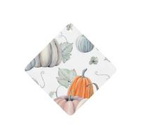 Phayah Square Car Air Fresheners Cards 4 Pcs Fall Watercolor Pumpkins Pattern Auto Aromatherapy Tablets Hanging Scented Card - Lavender Scent