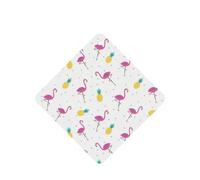 Phayah Square Car Air Fresheners Cards 4 Pcs Flamingo And Pineapple Pattern Auto Aromatherapy Tablets Hanging Scented Card - Lavender Scent