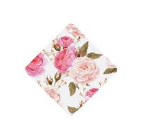 Phayah Square Car Air Fresheners Cards 4 Pcs Floral Flower Rose Pink Pattern Auto Aromatherapy Tablets Hanging Scented Card - Lavender Scent