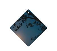 Phayah Square Car Air Fresheners Cards 4 Pcs Full Moon High In The Sky Pattern Auto Aromatherapy Tablets Hanging Scented Card - Lavender Scent