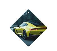 Phayah Square Car Air Fresheners Cards 4 Pcs Future Style Sports Car Pattern Auto Aromatherapy Tablets Hanging Scented Card - Lavender Scent