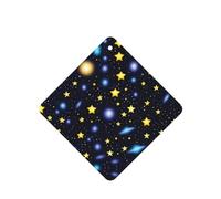 Phayah Square Car Air Fresheners Cards 4 Pcs Galaxy Universe Star Pattern Auto Aromatherapy Tablets Hanging Scented Card - Lavender Scent