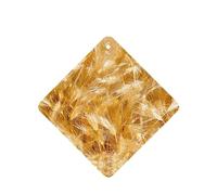 Phayah Square Car Air Fresheners Cards 4 Pcs Golden Wheat Mango Pattern Auto Aromatherapy Tablets Hanging Scented Card - Lavender Scent