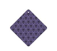 Phayah Square Car Air Fresheners Cards 4 Pcs Haunted Mansion Pattern Auto Aromatherapy Tablets Hanging Scented Card - Lavender Scent