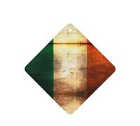 Phayah Square Car Air Fresheners Cards 4 Pcs Irish Flag Pattern Auto Aromatherapy Tablets Hanging Scented Card - Lavender Scent