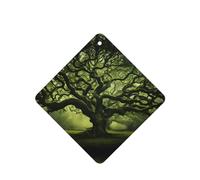 Phayah Square Car Air Fresheners Cards 6 Pcs Ancient Trees Pattern Auto Aromatherapy Tablets Hanging Scented Card - Lavender Scent