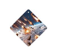 Phayah Square Car Air Fresheners Cards 6 Pcs Asteroid Impact Pattern Auto Aromatherapy Tablets Hanging Scented Card - Lavender Scent