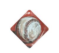 Phayah Square Car Air Fresheners Cards 6 Pcs Baseball In The Hole Pattern Auto Aromatherapy Tablets Hanging Scented Card - Lavender Scent