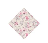 Phayah Square Car Air Fresheners Cards 6 Pcs Beautiful Vintage Pink Flower Pattern Aromatherapy Tablets Hanging Scented Card - Lavender Scent Eliminate Odor