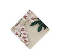 Phayah Square Car Air Fresheners Cards 6 Pcs Bell Orchid Pattern Aromatherapy Tablets Hanging Scented Card - Lavender Scent Eliminate Odor