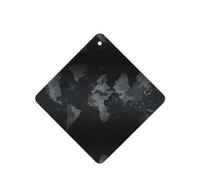 Phayah Square Car Air Fresheners Cards 6 Pcs Black World Map Pattern Aromatherapy Tablets Hanging Scented Card - Lavender Scent Eliminate Odor