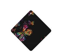 Phayah Square Car Air Fresheners Cards 6 Pcs Colorful Butterfly Pattern Aromatherapy Tablets Hanging Scented Card - Lavender Scent Eliminate Odor