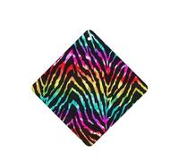 Phayah Square Car Air Fresheners Cards 6 Pcs Colorful Rainbow Zebra Pattern Aromatherapy Tablets Hanging Scented Card - Lavender Scent Eliminate Odor