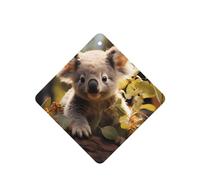 Phayah Square Car Air Fresheners Cards 6 Pcs Cute Koala Plant Pattern Auto Aromatherapy Tablets Hanging Scented Card - Lavender Scent