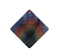 Phayah Square Car Air Fresheners Cards 6 Pcs Holographic Dreams Pattern Aromatherapy Tablets Hanging Scented Card - Lavender Scent Eliminate Odor