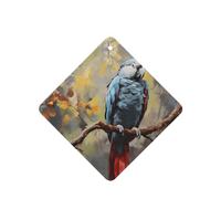 Phayah Square Car Air Fresheners Cards 6 Pcs Parrot Pattern Aromatherapy Tablets Hanging Scented Card - Lavender Scent Eliminate Odor