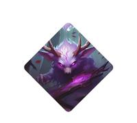 Phayah Square Car Air Fresheners Cards 6 Pcs Purple Eyed Beast Pattern Auto Aromatherapy Tablets Hanging Scented Card - Lavender Scent