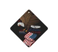 Phayah Square Car Air Fresheners Cards 6 Pcs Usa Patriotic Eagle With American Flag Pattern Aromatherapy Tablets Hanging Scented Card - Lavender Scent Eliminate Odor