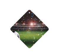 Phayah Stadium Football Arena Sports Pattern Lavender Scent Car Air Freshener Square Card Hanging Hanging Scented Card 6 Pcs For Cars Closet Shoe