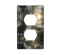 Phayah Stag Under Tree Pattern Decorative Outlet Covers Receptacle Duplex Light Switch Plate Single Dual Plug Covers