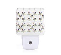 PHAYAH Stars Eastern Stars Pattern Plug-in Night Light Led Light Dusk to Dawn Sensor for Corridors Bedrooms Children's Rooms Stairs