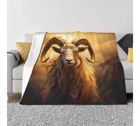 PHAYAH Straight-Faced Sheep Pattern Ultra-Soft Micro Blanket Flannel Blankets for Couch Sofa Bed Living Room Office Lunch Break 40"X30"