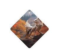 Phayah Strange Beasts Pattern Lavender Scent Car Air Freshener Square Card Hanging Hanging Scented Card 6 Pcs For Cars Closet Shoe