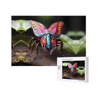 Phayah Strange Insects Puzzles 300 Piece for Jigsaw Puzzle Wooden Puzzle for Family Friend Home Decor Wall Art 15.7 X 11in