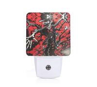 Phayah Straw Monster Pattern Night Light Lamp with Dusk to Dawn Sensor Led Lamp for Corridors Bedrooms Children's Rooms Stairs