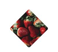 Phayah Strawberry Pattern Lavender Scent Car Air Freshener Square Card Hanging Hanging Scented Card 6 Pcs For Cars Closet Shoe