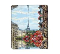 Phayah Street in Paris Town Pattern Mouse Pads, Portable Wireless Mouse Pad, Non-Slip Rubber Base Laptop Mousepad Smooth Surface for Office & Travel 8.3 X 10.3 in