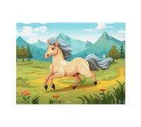 PHAYAH Sturdy Horse Pattern Ultra-Soft Micro Blanket Flannel Blankets for Couch Sofa Bed Living Room Office Lunch Break 40"X30"