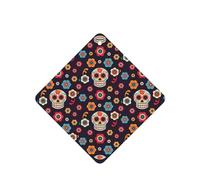Phayah Sugar Skulls Pattern Lavender Scent Car Air Freshener Square Card Hanging Hanging Scented Card 4 Pcs For Cars Closet Shoe