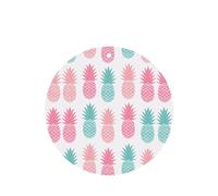 Phayah Summer Pineapple Pattern Lavender Scent Car Air Freshener Round Shape Card Hanging Hanging Scented Card 4 Pcs For Cars Closet Drawer Eliminate