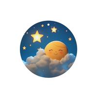 Phayah Sun Little Star Pattern Lavender Scent Car Air Freshener Round Shape Card Hanging Hanging Scented Card 6 Pcs For Cars Closet Drawer Eliminate