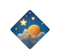 Phayah Sun Little Star Pattern Lavender Scent Car Air Freshener Square Card Hanging Hanging Scented Card 6 Pcs For Cars Closet Drawer Eliminate