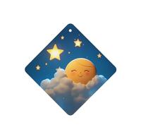 Phayah Sun Little Star Pattern Lavender Scent Car Air Freshener Square Card Hanging Hanging Scented Card 6 Pcs For Cars Closet Drawer