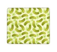 Phayah Sushi Dill Pickles Pattern Mouse Pad with Non Slip Rubber Base Gaming with Stitched Edge, Mousepad for Laptop, Computer, Office 8.3 X 10.3 in