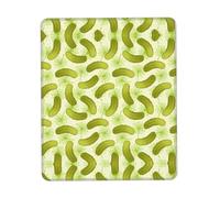 Phayah Sushi Dill Pickles Pattern Mouse Pad with Non Slip Rubber Base Gaming with Stitched Edge, Mousepad for Laptop, Computer, Office 8.3 X 10.3 in