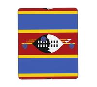 PHAYAH Swaziland Flag Pattern Mouse Pad Waterproof Surface & Non-Slip Rubber Base with Stitched Edges Gaming Mouse Mat for Laptop 7.9 X 9.5 in