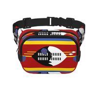 Phayah Swaziland Flag Waist Pack Bag,Fanny Pack For Men,Women, Workout Traveling Casual Running Hiking Cycling, Bum Bag