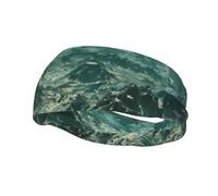 Phayah Sweatbands Endless Barren Mountains Pattern Workout Sport Headbands Absorbing Headband Wide for Basketball Football Cycling Running Yoga