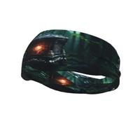 Phayah Sweatbands Music Box In The Rainforest Pattern Workout Sport Headbands Absorbing Headband Wide For Basketball Football Cycling Running Yoga