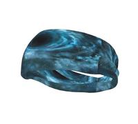 Phayah Sweatbands Quantum Black Holes Pattern Workout Sport Headbands Absorbing Headband Wide for Basketball Football Cycling Running Yoga