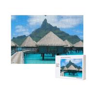 Phayah Tahiti Beach Puzzles For Adults 300 Pieces For Home Decor Intelligence Development Toys 15.7 X 11"