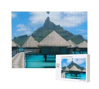 Phayah Tahiti Beach Puzzles For Adults 500 Pieces For Home Decor Intelligence Development Toys 20.4 X 15"