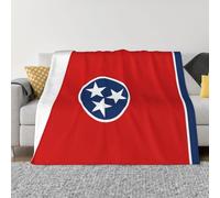 PHAYAH Tennessee State Flag Pattern Ultra-Soft Micro Blanket Flannel Blankets for Couch Sofa Bed Living Room Office Lunch Break 60"X50"