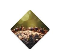 Phayah The Ant Gathering Pattern Lavender Scent Car Air Freshener Square Card Hanging Hanging Scented Card 4 Pcs For Cars Closet Drawer