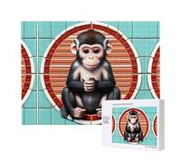 Phayah The Silent Monkey Puzzles For Adults 500 Pieces For Home Decor Children'S Intelligence Development Toys 20.4 X 15"