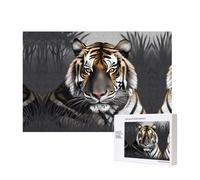 Phayah Tiger at Rest Puzzles 300 Piece for Jigsaw Puzzle Wooden Puzzle for Family Friend Home Decor Wall Art 15.7 X 11in